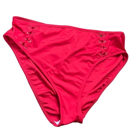 La Blanca Swim Panty Bikini Bottom NWT Lace Up Detail Size 12 NWOT - Picture 3 of 8